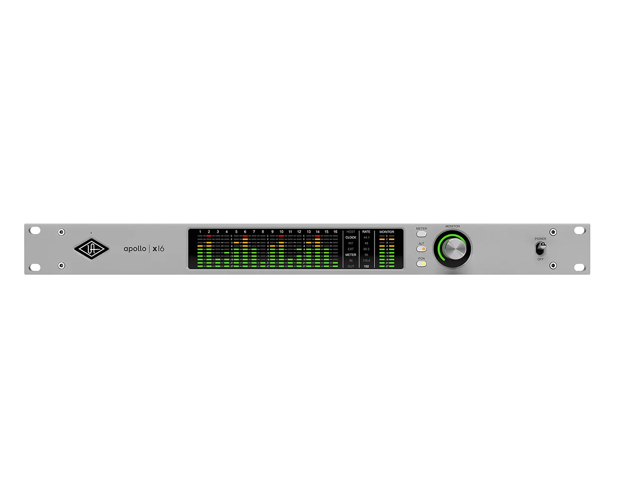 Universal Audio Apollo x16 Audio-Interface, Frontansicht
